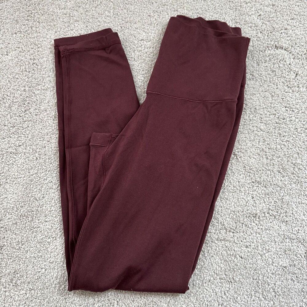 Aerie Offline Small Maroon Leggings